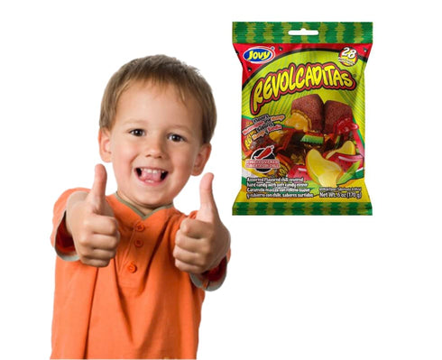 Jovy Revolcaditas with Chili Watermelon & Mango Flavors, 6oz Bag, Mexican Candy