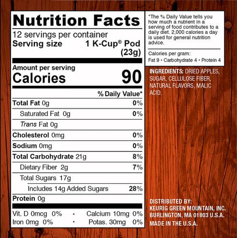 12 Count Mott's Hot Apple Cider, Keurig Single-Serve K-Cup Pods