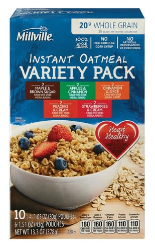 MILLVILLE Instant Oatmeal (Varitey Pack)