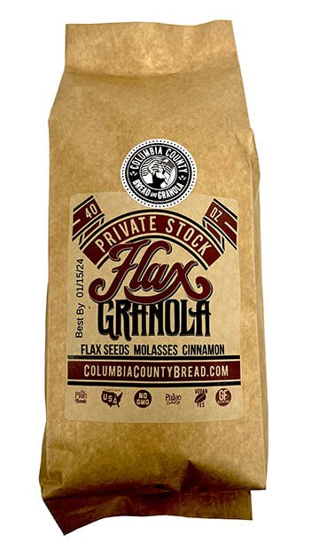 Columbia County Bread & Granola Flax Granola - Plain - The Plan Friendly, Gluten Free - 42