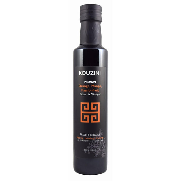 Kouzini Ultra Premium Orange, Mango, Passionfruit Balsamic Vinegar, Aged Balsamic Vinegars from