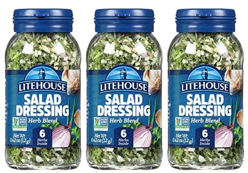 Litehouse Freeze Dried Salad Herb Blend, 0.42 oz, Organic, 3-Pack