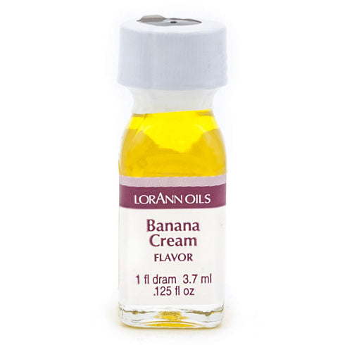 LorAnn Oils Super Strength Flavoring - Banana Cream, Pack of 2, 0.125 fl oz - Bold, Natural Flavors for Candy Making