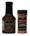 Charlie Vergos Rendezvous Famous Memphis Barbecue Dry Rub Seasoning (4.5 oz) & BBQ Sauce 18 oz (Variety 2 Pack)