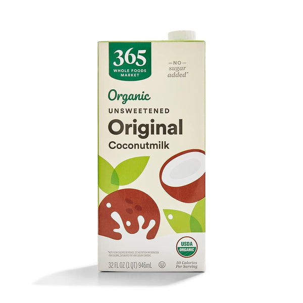 365 by Whole Foods Market, Organic Unsweet Original Coconut Milk, 32 Fl