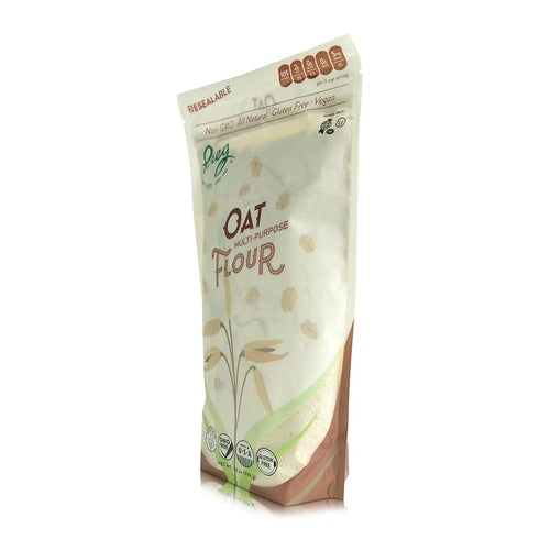 (14 oz) Multi-Purpose Oat Flour - Made From Fresh Whole Grain Oats - Use in Cakes, Cookies, Bread, Pancakes - Vegan