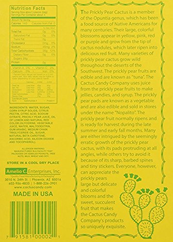 Cactus Candy Company 1/2 LB Prickly Pear Cactus Candy - Box