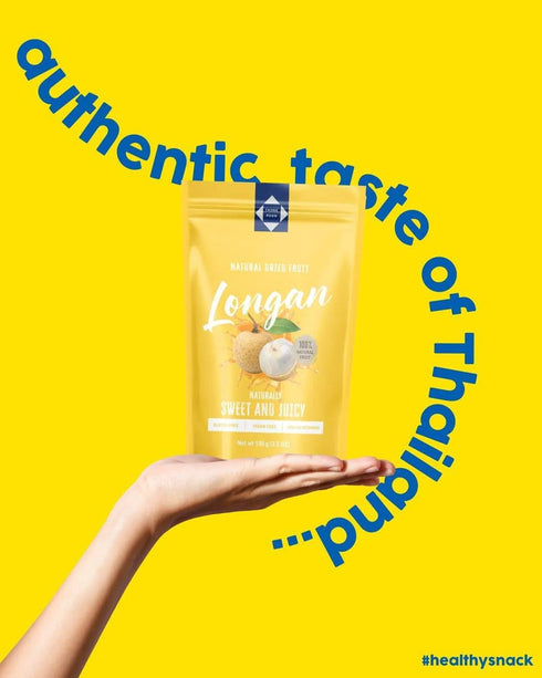 3.5 OZ (100g) Natural Dried Longan Naturally Sweet & Juicy, Premium Thai Fruit, Gluten-Free, Vegan, High in Vitamins