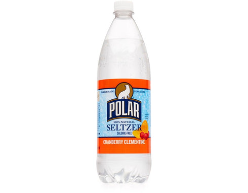 Polar Seltzer 1 Pack 12 Polar Cranberry Clementine Seltzer Liter Plastic Bottles