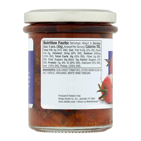 6.7 oz Delallo Pesto Sun Dried Tomato & Oovo