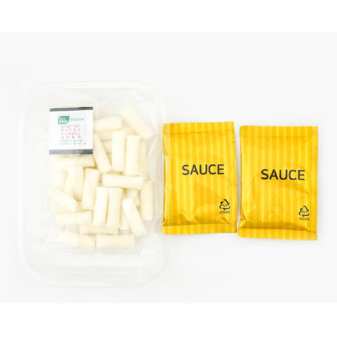 8.46 OZ (240 2 Pack DONG WON Topokki with Spicy and Sweet Sauce, Korean Rice Cake Stick, Korean Street Food, G)