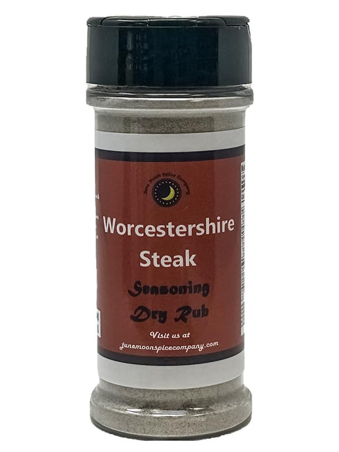 Premium Worcestershire Steak Seasoning Dry Rub | Large Shaker | Calorie Free | Saturated Fat Free | Cholesterol Free |