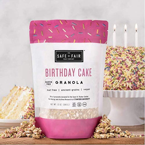 24 Safe and Fair Birthday Cake Granola, Ounce