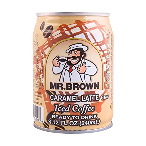 Mr. Brown Coffee Drink (Caramel Latte) - 8.5 Fl Oz | Case of 24