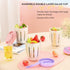 500ml Portable Salad Fruit Cup with Fork Leakproof To-Go Breakfast Yogurt Cup Double-Layer Strainer Design for Picnic
