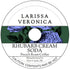 Larissa Veronica Rhubarb Cream Soda French Roast Coffee (Single Serve K-Cup Pods) (Gourmet, Naturally