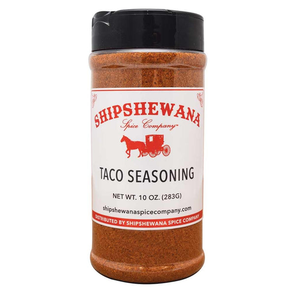 Shipshewana Spice Company Taco Seasoning, 10oz - Bold TexMex Spice Blend with Chili Powder, Cumin,
