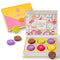Chocolate Card Gift Box, 6 Individually Wrapped Chocolate Flowers, Food Sweets Candy