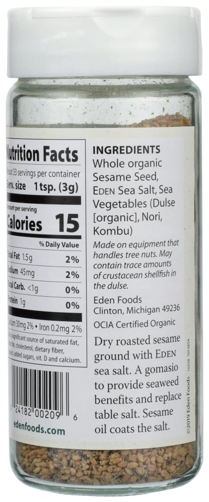3.5 OZ (Pack 9) Eden Seaweed Gomasio of by Eden