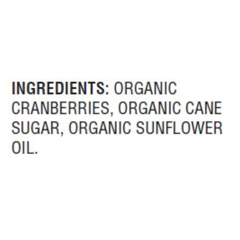 8-5.25 oz. Woodstock Organic Cranberries - Sweetened - Case