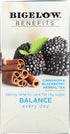 (Pack 2) 18 Count (Pack 2) Bigelow Benefits Herbal Tea of Cinnamon & Blackberry Herbal Tea