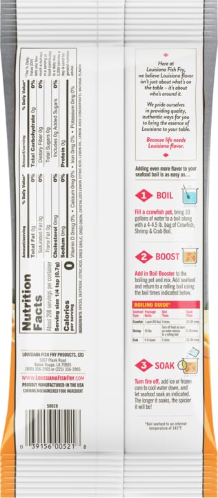 Louisiana Fish Fry, Zesty Citrus Boil Booster, 7 oz (Pack of 1)