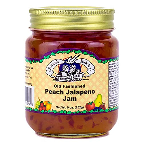 9oz (Pack 2) Amish Wedding Peach Jalapeno Jam