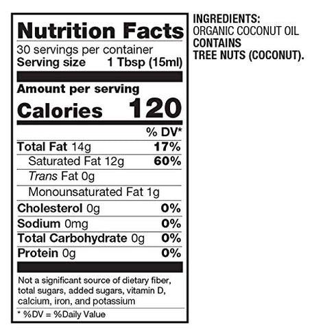 BetterBody Foods Organic Coconut Oil | Naturally Refined, 15.5 Fl Oz | All Purpose Oil for Cooking, Baking, Hair, Skin