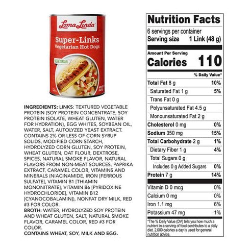(15 oz.), 3 Pack) Loma Linda - Plant-Based Meats (Super Links