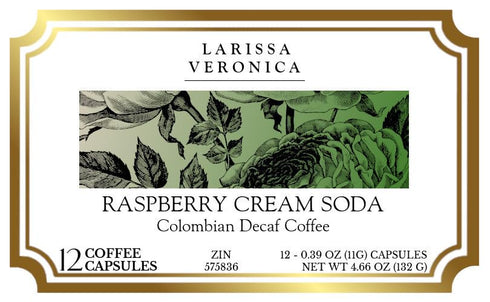 Larissa Veronica (12 575836) 3 Pack Raspberry Cream Soda Colombian Decaf Coffee (Single Serve K-Cup Pods) (Gourmet