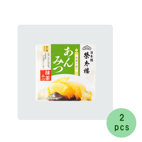 8.8oz 2pcs Anmitsu From A Japanese Sweets Shop Matcha Honey Japanese Sweets Eitaro Ninjapo