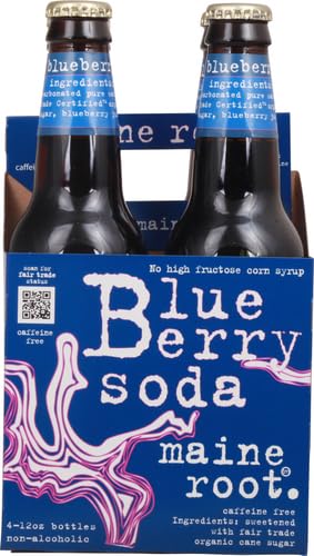 Maine Root 48 oz, 4 Soda Blueberry, fl ct