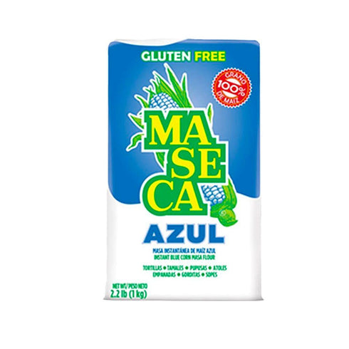 MASECA 2 Lbs 6 Pack Azul Gluten Free Harina de Maiz (Corn Flour) Bag