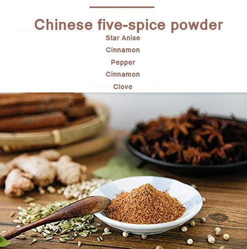 Chinese Five Spice Blend, Traditional 5 Spice Powder Mixed Seasoning for Asian Cuisine, 17.6 oz Plastic Shaker