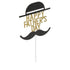BinaryABC Happy Father's Day Cake Topper Cake Picks, 5Pcs Birthday Cake Decorations for Dad