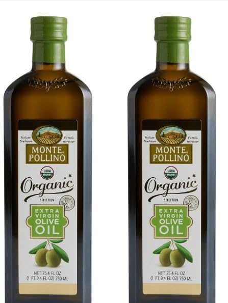 MontePollino Monte Pollino Organic Extra Virgin Olive Oil, 2x0.75 Liter