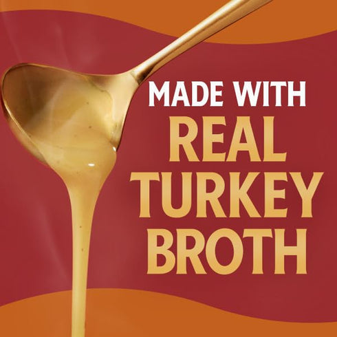 18 (Pack 2) Heinz HomeStyle Turkey Gravy, Classic Savory Flavor, Meal Enhancer No Artificial Preservatives Thick Creamy
