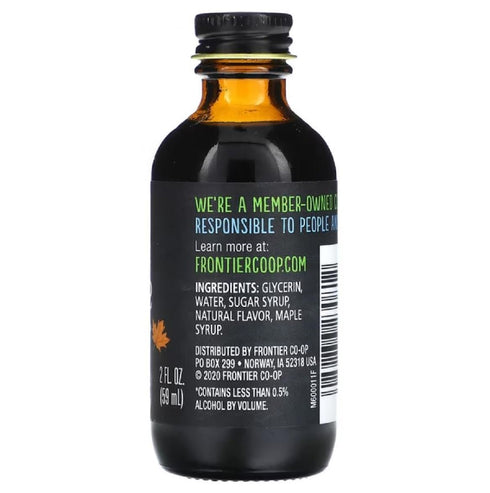 Frontier Co-op Non-Alcoholic Maple Flavor, 2 Ounce, Rich Taste for Baked Beans & Sweet Potatoes