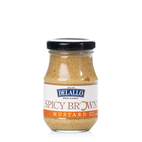 DeLallo Spicy Brown Mustard, 4.25 Ounce (Pack of 6)