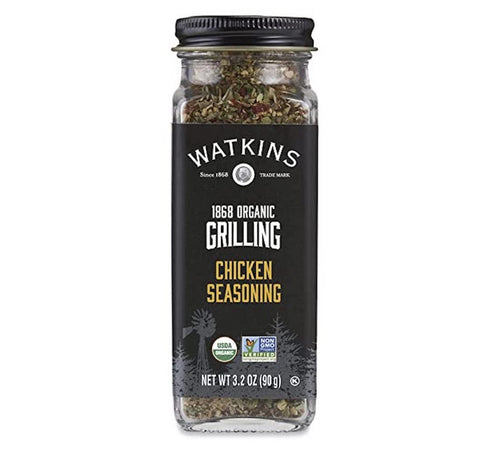 Watkins Organic Grilling Chicken Seasoning - Non-GMO, Kosher - 3.2 Oz, 1-Pack