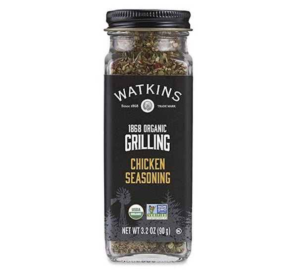 Watkins Organic Grilling Chicken Seasoning - Non-GMO, Kosher - 3.2 Oz, 1-Pack