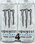 16 oz, 4 Pack Monster Energy, Zero Ultra, fl