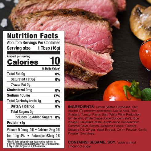 14 Oz (Pack 3) G Hughes Sugar Free Japanese BBQ Sauce - Gluten Free Japanese Barbecue Sauce, Gourmet Asian Marinade