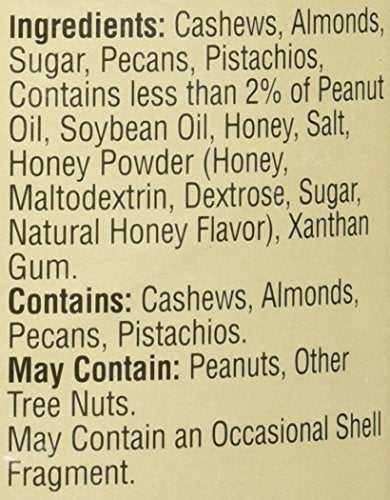 Savanna Orchards 30 Gourmet Honey Roasted Nut Mix with Pistachios honey roasted, honey,roasted Ounce