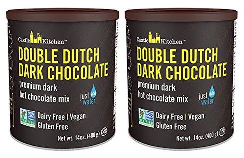 Castle Kitchen Double Dutch Dark Chocolate - Dairy-Free, Vegan Premium Hot Chocolate