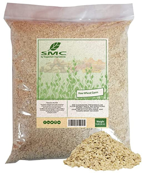 2 10 RAW UnCooked Wheat Germ Pounds + WHITE RYE FLOUR Pounds