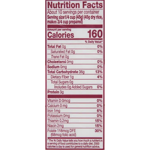 Carolina 16 Oz. Pack 3. Enriched Rice Extra Long Grain Gluten Free