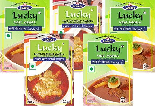 Lucky Mutton/Lamb Curry Combo 5 pack (3 Meat and 2 Korma)