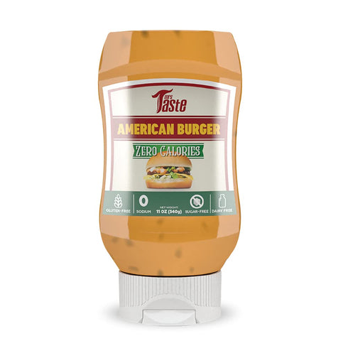 Mrs Taste Sugar Free American Burger Condiment, 11 oz - Zero Calories, Sodium, Sugar