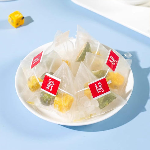 AUSPITEE 7.05 oz 40 Passion Fruit & Citrus Tea Bags - & Tea Bags, Natural, Freeze - Perfect for a Refreshing Drink